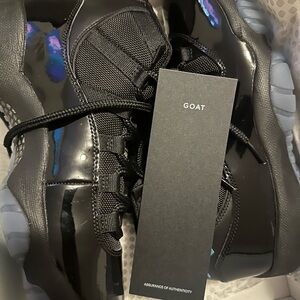 Jordan Air 11 Retro Black and Gamma Blue